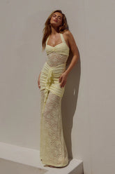 ANNIKA MAXI DRESS - LEMON
