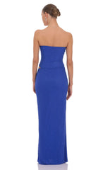 Liora Rhinestone Maxi Dress