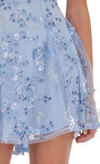 Helena Embellished Mini Dress