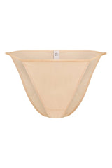 Soft Mesh String Bikini in Beige