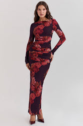 romantic floral maxi dress
