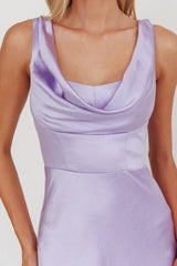 Lainy Cowl Bust Maxi Dress Lilac