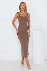 Martini Hour Midi Dress Chocolate