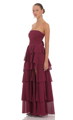 Stella Maxi Dress in Red