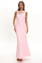 Antwerp Cut-Out Bust Maxi Dress Pink