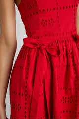 penelope mini - red broderie