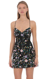 Fleur Sequin Mini Dress