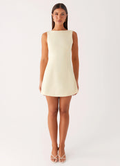Lulita Mini Dress - Buttercream Yellow