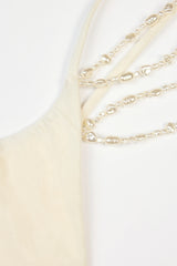 Multi-Strap Cheeky Bikini Bottoms in Pearl