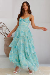 Lavish Allure Maxi Dress Green
