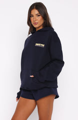 Sweeter Nights Oversized Hoodie Navy