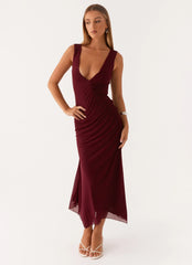 Murphy Maxi Dress - Deep Maroon