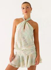 Beginning Mini Dress - Mystic Paisley