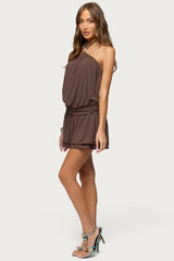 Mikaela Drop Waist Mini Dress