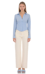 Evelyn Top in Blue