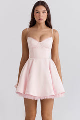 ballerina pink tulle mini dress
