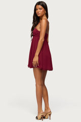 Ariellah Chiffon Babydoll Mini Dress