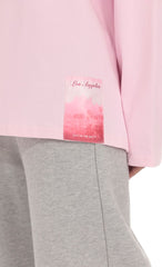 Lucy Graphic Crewneck Shirt in Pink