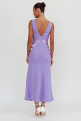 Soul Fire V-Neck Maxi Dress Lilac