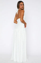 Sweet Temptation Halter Maxi Dress Bluebelle