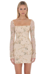 Elsinara Beaded Mini Dress
