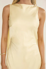 Veyla Shoulder Sash Maxi Dress Butter