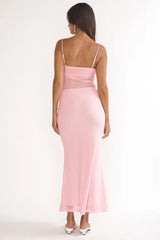 Stara Knot Accent Maxi Dress Blush