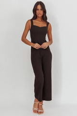 Atheena Faux Pocket Jumpsuit Black