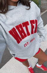 Give It Away Oversized Hoodie Dark Grey Marle