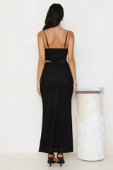 Sculpted In Style Lace Maxi Dress Black