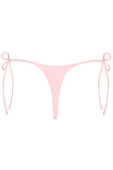 Side-Tie Thong Bikini Bottoms  in Baby Pink