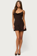 Josefina Drop Waist Chiffon Mini Dress