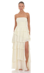 Stella Maxi Dress in Cream