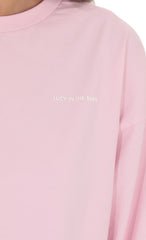 LA Graphic Crewneck Shirt in Pink