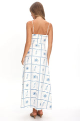Naysha Cami Strap Maxi Dress Floral White