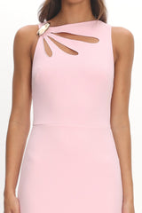 Antwerp Cut-Out Bust Maxi Dress Pink