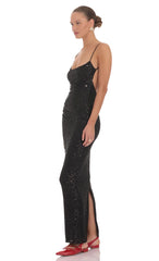 Kaia Sequin Maxi Dress